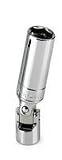 3/8 In Dr 6 Pt Universal Spark Plug Flex Socket - 5/8 In