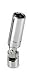 Automotive : 3/8 In Dr 6 Pt Universal Spark Plug Flex Socket - 5/8 In