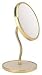 Irving Rice Polished Brass Swan Neck Mirror