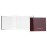 Rediform 57-803 Hardcover visitor register book, 128 pages, burgundy cover, 8-1/2 x 9-7/8