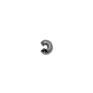 3mm GunMetal Crimp Bead Cover (144) 36152