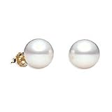 14k Gold,9-9.5mm South sea Pearl Stud Earring