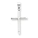 14k White Gold Cross Pendant