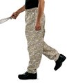 Chef Pants - Elastic Waist Cotton Print Baggy