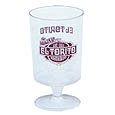 Min Qty 100 Plastic Wine Glasses, Clear Footed 5 oz.