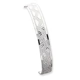 Sterling Silver 10mm Fancy Diamond-cut Slip-On Bangle Bracelet