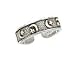 Toe Ring - Sterling Silver Antiqued Moon & Star Toe Ring