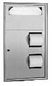 Classic Series Recess Mounted Seat Cover & Toilet Tissue Dispenser