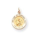 14k Our Lady of Perpetual Help Medal Charm