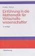 Einf�hrung in die Mathematik f�r Wirtschaftswissenschaftler