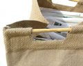 Jute Bamboo Handled Recycling or Toy Bag