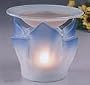 Aromatherapy Scented Oil Diffuser Wavy Glass Short Blue Design