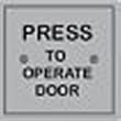 MS Sedco 59 Series 4 1/2" Square Switches w/ Stainless Steel Face Plate PRESS TO OPERATE DOOR