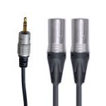 Lynx Professional 35/2MX/3 3.5mm Stereo Mini Jack to 2x Neutrik XLR Male Audio Lead (3.0M)