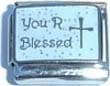 Clearly Charming You Are Blessed Italian Charm Bracelet Link