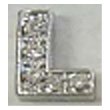 Crystal Letter L Floating Charm for Heart Lockets