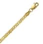 14k Yellow Gold 10 Inch X 3.0 mm Heart Chain Anklet - JewelryWeb