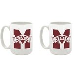 Mississippi State Bulldogs Two Mug Set