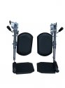 Drive Medical Elevating Legrests for use with Bariatric Sentra EC Wheelchair - 1 Pair, STDELR-TF
