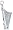 Harp, 14K White Gold Diamond Charm