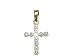 18 K Gold Over Sterling Silver Pendant w/ 1 Gen. Diamond & Chain