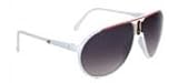 Gloss Aviator Glasses / Sunglasses with Plastic Frame - Uv400 Protection Lens - (10 Different Styles) , White
