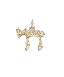 Chai, 14K Gold Charm
