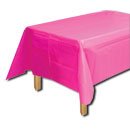 Hot Pink Plastic Table Cover 1 per Package