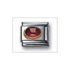 Oval Cabochon Garnet Classic Tourmaline, Italian Charm by Nomination Charms by Cabochons