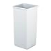Rubbermaid-Untouchable Plastic Square Waste Receptacle, 28"H, Gray (RUB356900GY) Category: Plastic