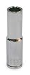 Westward 1EZY7 Socket, 3/8 In Dr, 12 Point, 8mm, 2 1/2 In L