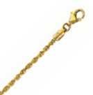 14k Yellow Gold D/C 20 Inch X 2.0 mm Rope Chain Necklace