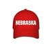 NEBRASKA - State-series - Red Baseball Cap / Hat One Size Fits Most