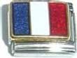 Clearly Charming France Flag Italian Charm Bracelet Link