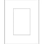 Savage ProMatte, Single 12" x 16" Photo Mat with 8" x 12" Opening, Bevel Cut, Acid Free, Single Color: Polar White