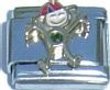 Clearly Charming May Emerald Color Boy Child Baby Birthstone Italian Charm