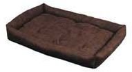 Precision Pet 37-By-25-Inch Simply Suede SnooZZy Pillow Talk Pet Bed, Chocolate
