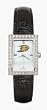 Anaheim Mighty Ducks Ladies Allure Black Leather Strap Watch