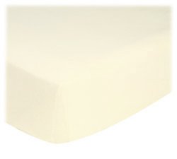 Picture of Cozy SheetWorld Fitted Pack N Play (Graco) Sheet - Solid Ivory Jersey Knit - Made In USA PP2739-ECRU (Playard Bedding)