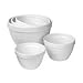 BIA Cordon Bleu 5-Piece Mixing Bowl Set, White