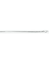 White Gold Square Diamond Cut Snake Chain 30"