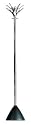 Aluminium silver and chrome coat stand with 12 hooks