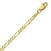14k Yellow Gold 18 Inch X 2.6 mm Figaro Chain Necklace