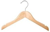 Children's Natural Finish Wood Top Hangers (Set of 100)