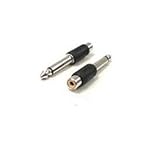 Hosa GPR-101 RCA Female to 1/4' Male Adaptor (2-Pieces)
