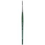 da Vinci Modeling Series 263 Forte Gaming and Craft Brush, Pointed Liner/Rigger Extra-Strong Synthetic with Blue-Green Handle, Size 6