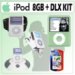 Apple 8GB iPod nano AAC/MP3 Player - Green (3rd Generation) + Deluxe Accessory Kit