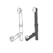 BATH DRAIN FOOT LOK STOP PC