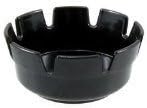 Set of Black Plastic Ashtrays-Deep Well-Resturant/ Bar-4"Diameter