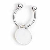 Sterling Silver Dual Ball Key Ring